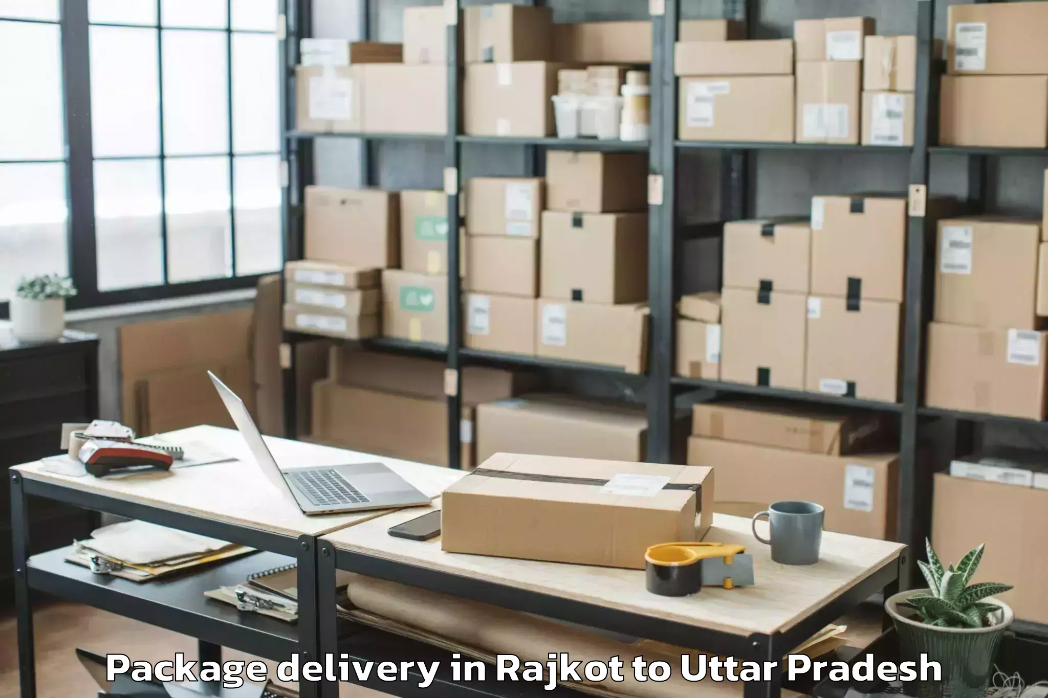 Reliable Rajkot to Tori Fatehpur Package Delivery